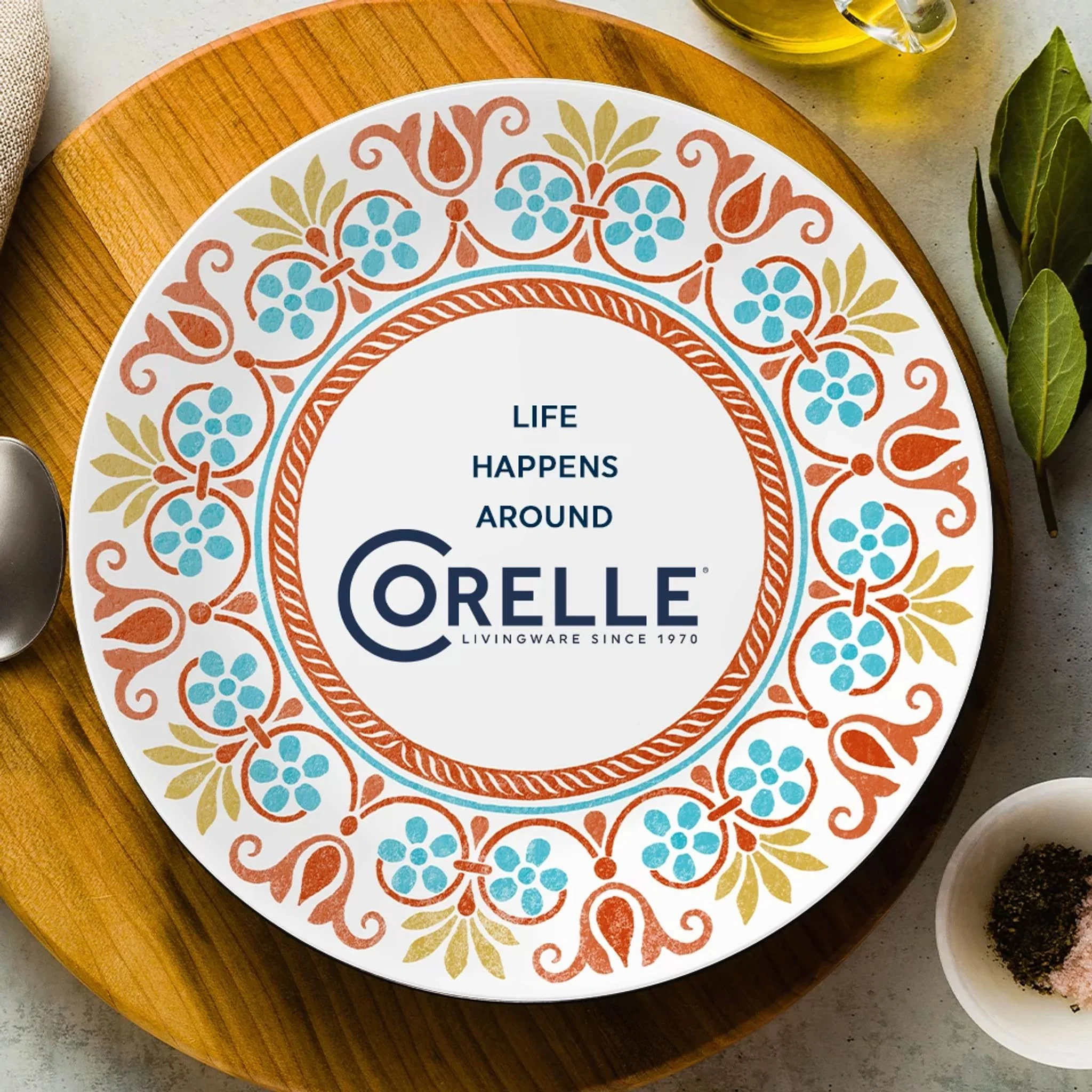 Corelle® Global Collection Terracotta Dreams 10.25" 餐盘