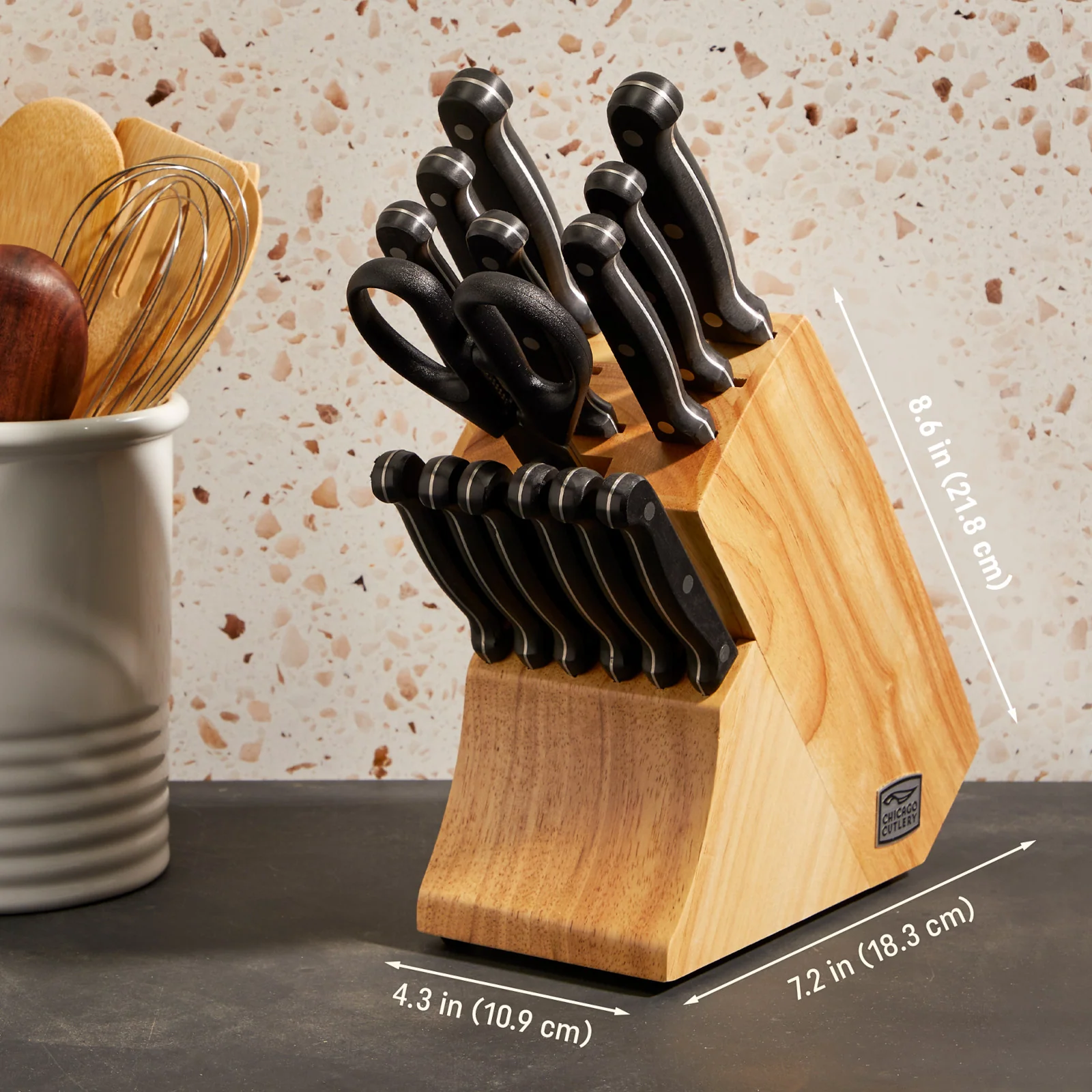 Chicago Cutlery® Essentials™ 15件套刀座套装