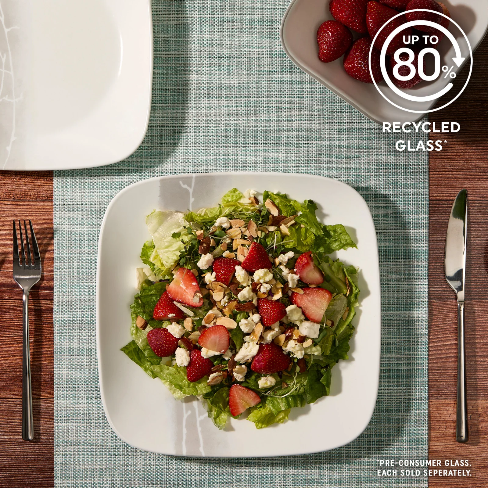 Corelle® Square Wandering Grove 10.5" 餐盘