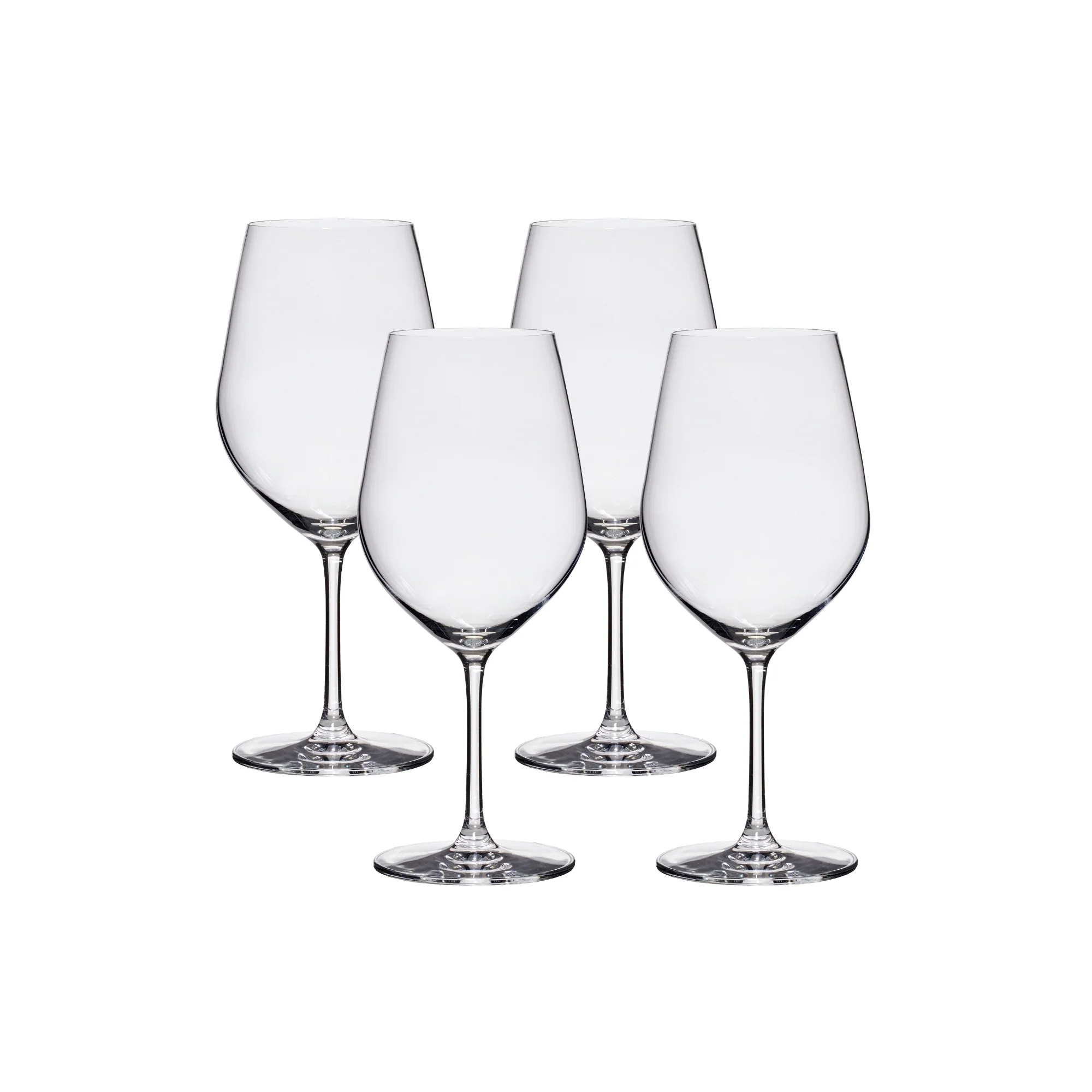 Lucaris Tokyo Temptation Bordeaux Glasses (4-Pieces), 21-ounce, Dishwasher Safe, Lead-free Crystalline