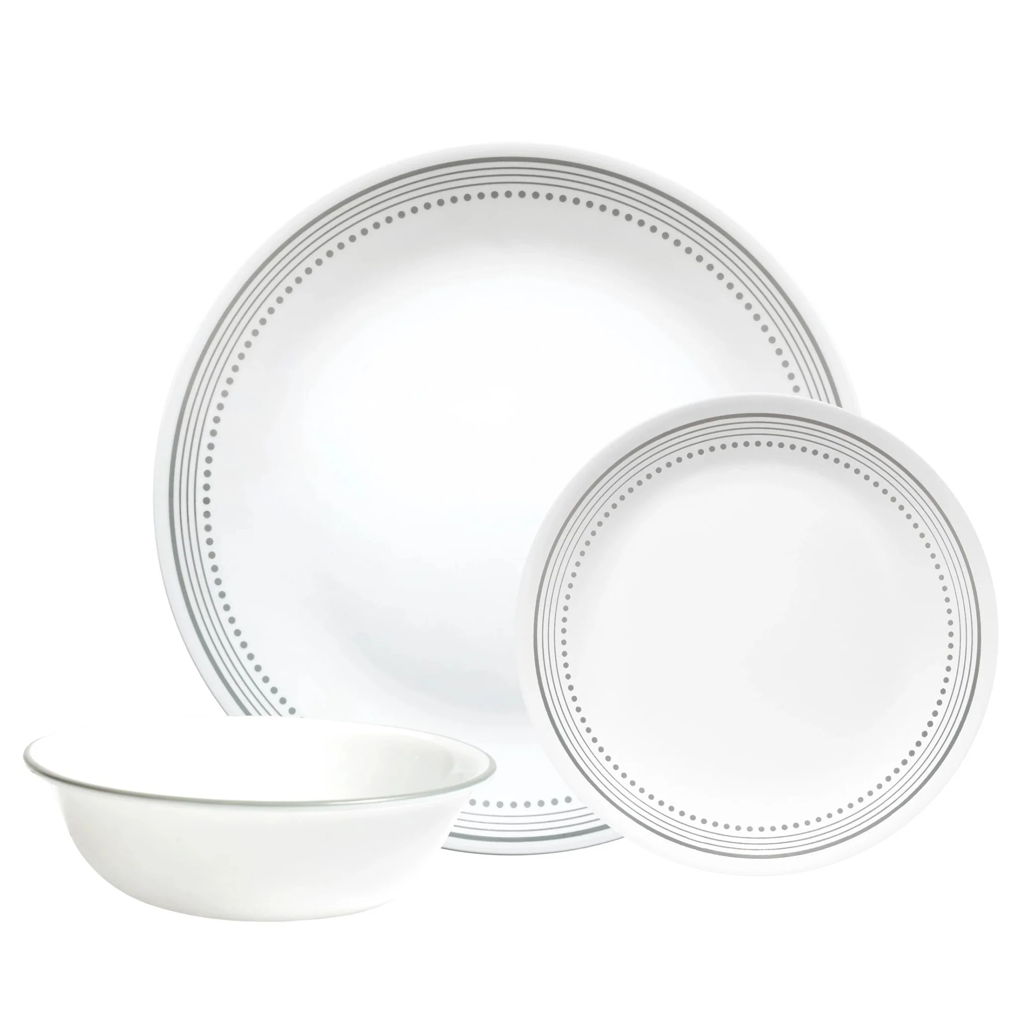 Corelle® Mystic Gray 12-piece Dinnerware Set, Service for 4