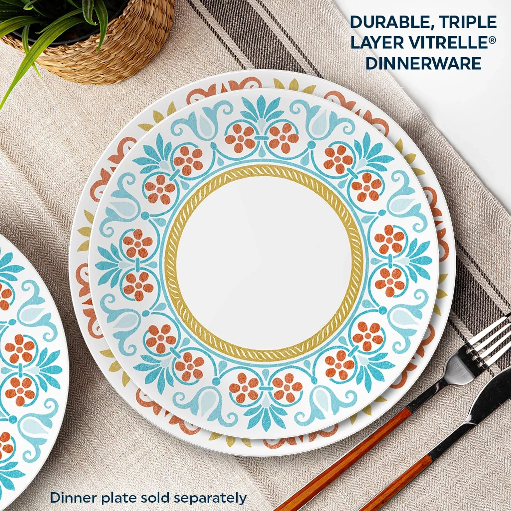 Corelle® Global Collection Terracotta Dreams 8.5" 沙拉盘