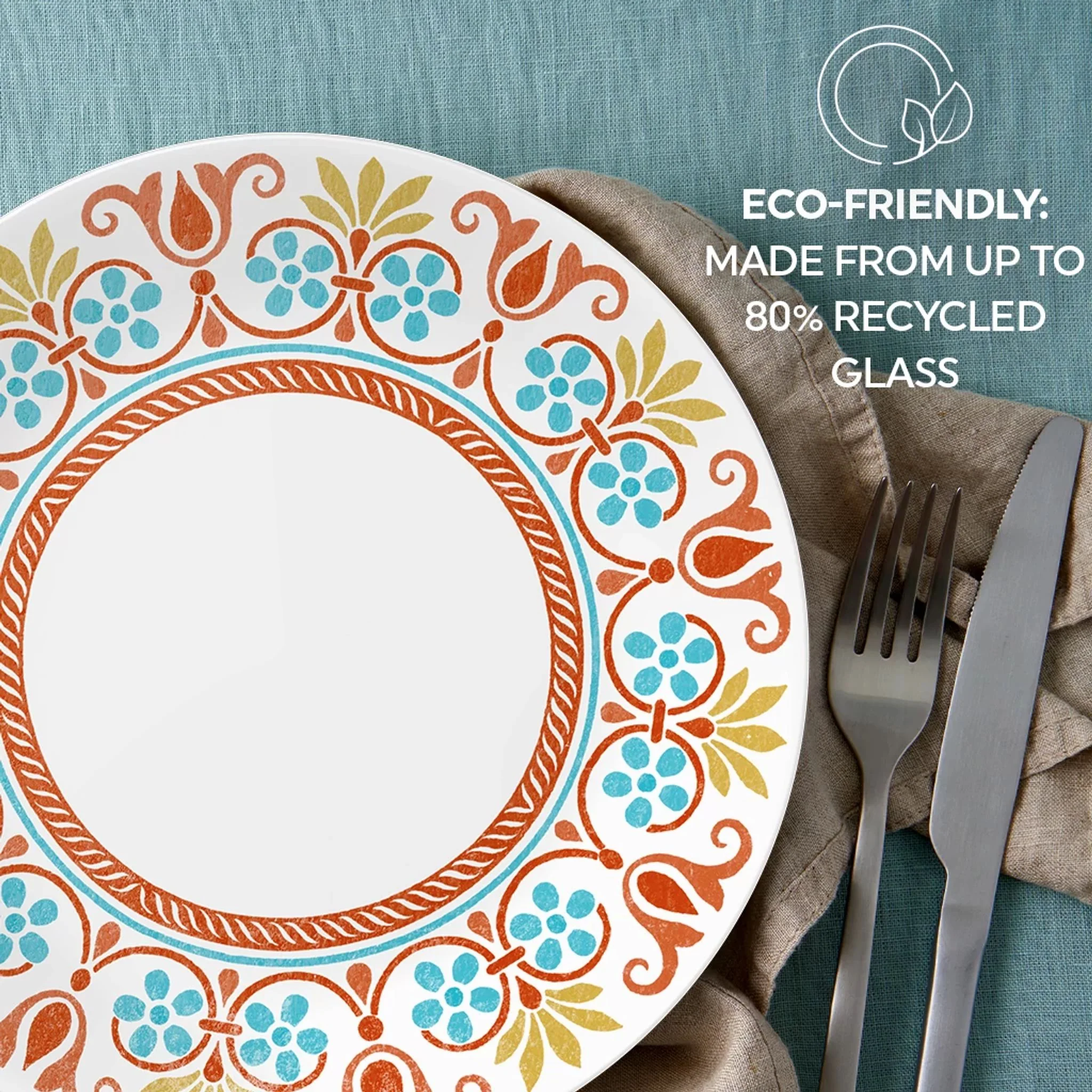 Corelle® Global Collection Terracotta Dreams 10.25" 餐盘