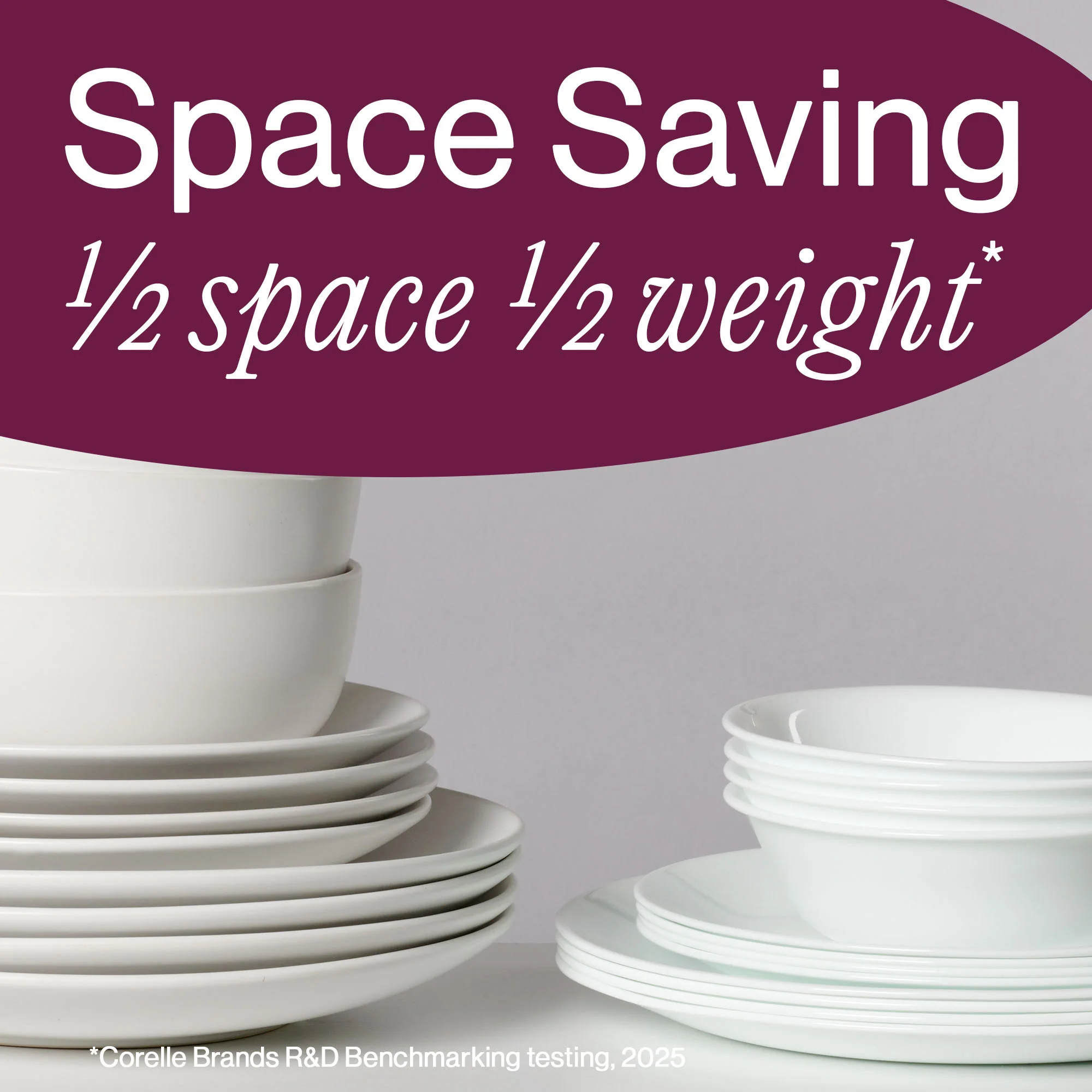 Corelle® Portofino Dinnerware Set – Service for 8 + Serving Bowls
