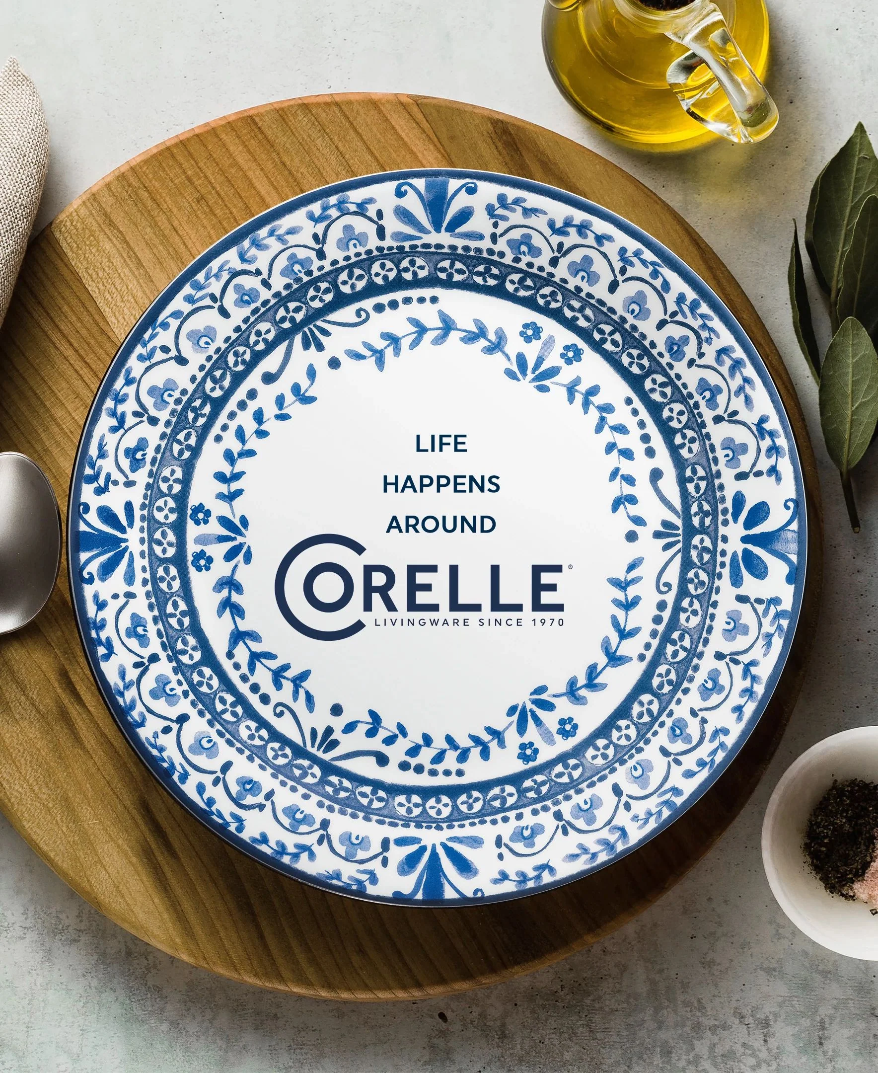 Corelle® Portofino 78件餐具套装，12人份