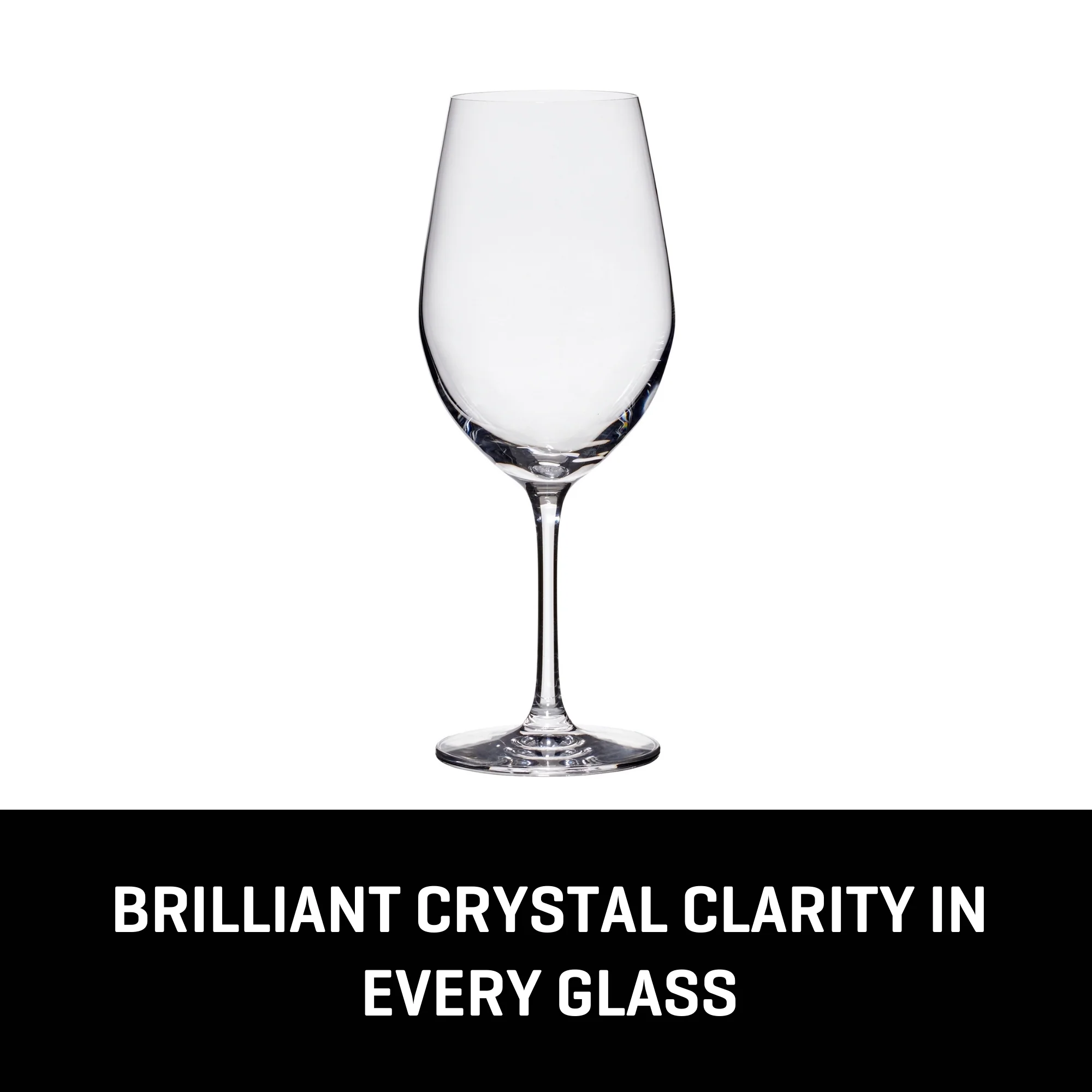 Lucaris Tokyo Temptation Cabernet Glasses (4-Pieces), 16-ounce, Dishwasher Safe, Lead-free Crystalline