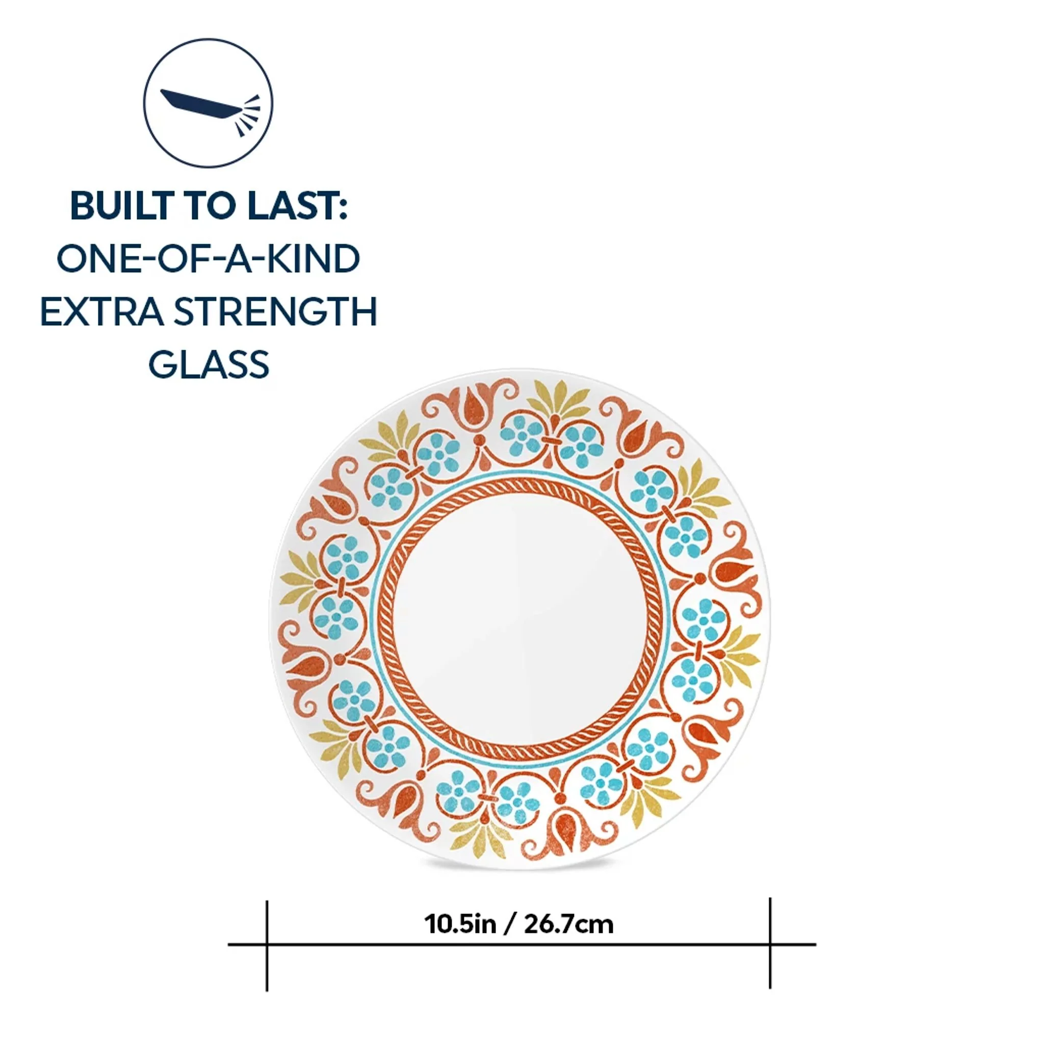 Corelle® Global Collection Terracotta Dreams 10.25" 餐盘