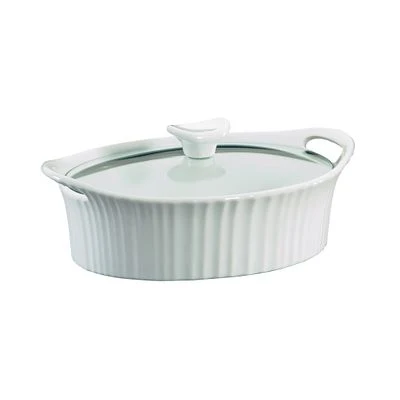 CorningWare® French White® 1.5-quart Oval Casserole Dish with Lid