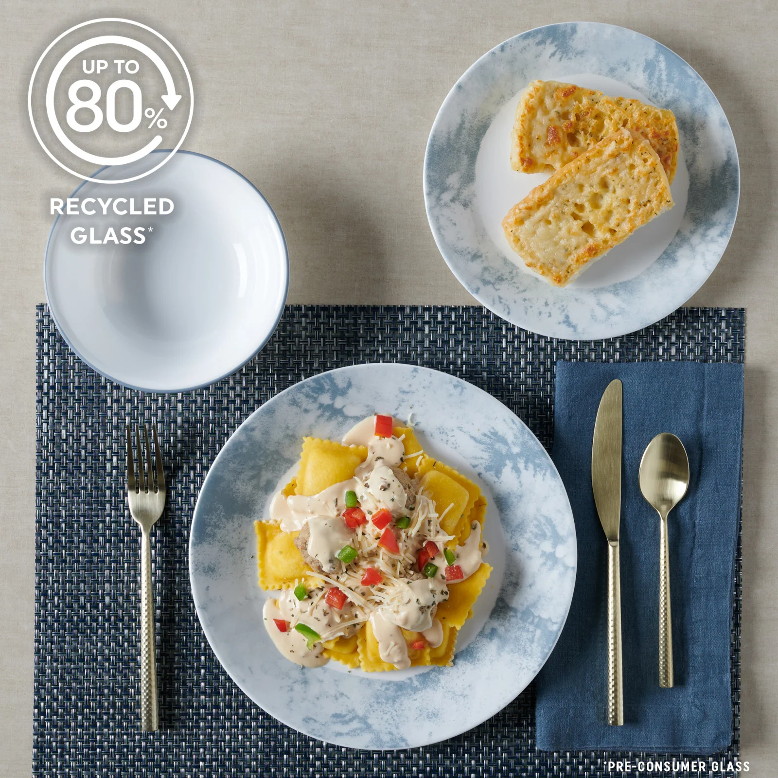 Corelle® Salt Wash 12-piece Dinnerware Set, Service for 4