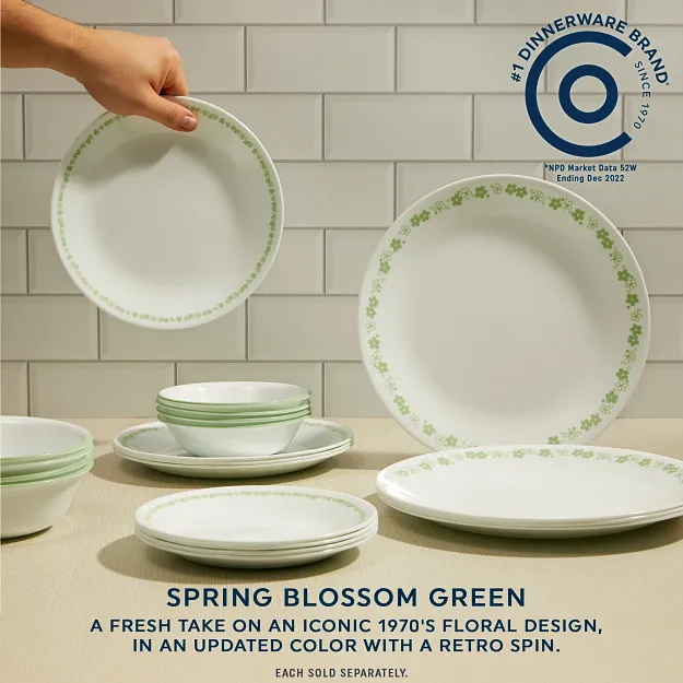 Corelle® Spring Blossom Green 6.75"前菜盘