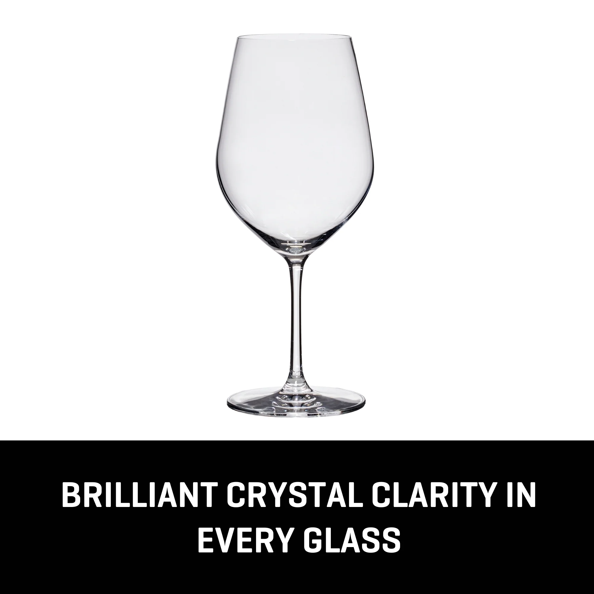 Lucaris Tokyo Temptation Bordeaux Glasses (4-Pieces), 21-ounce, Dishwasher Safe, Lead-free Crystalline
