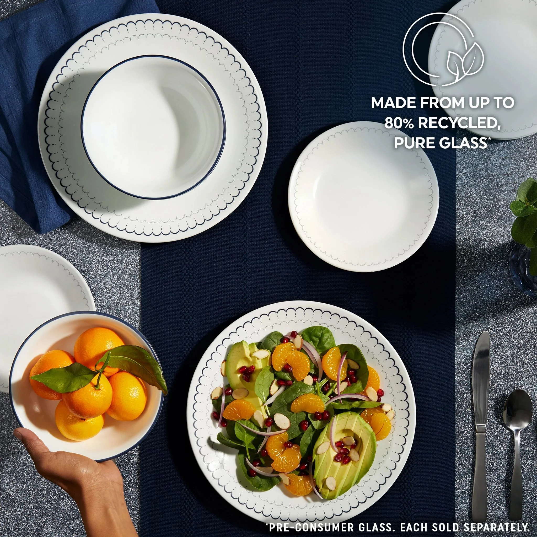 Corelle® Caspian Lace 18盎司麦片碗