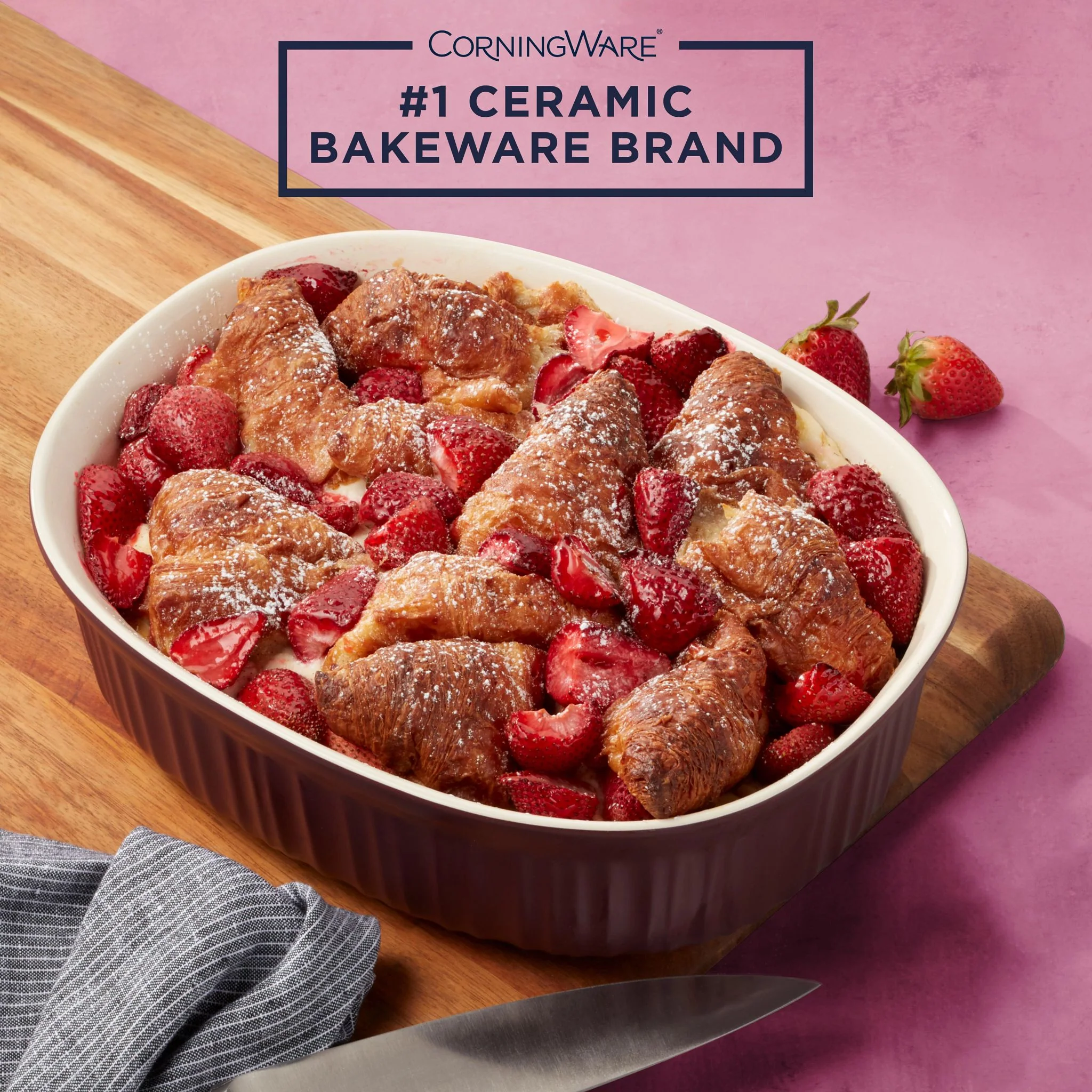 CorningWare® French Colors 2.5-quart Oval Baking Dish, Cabernet