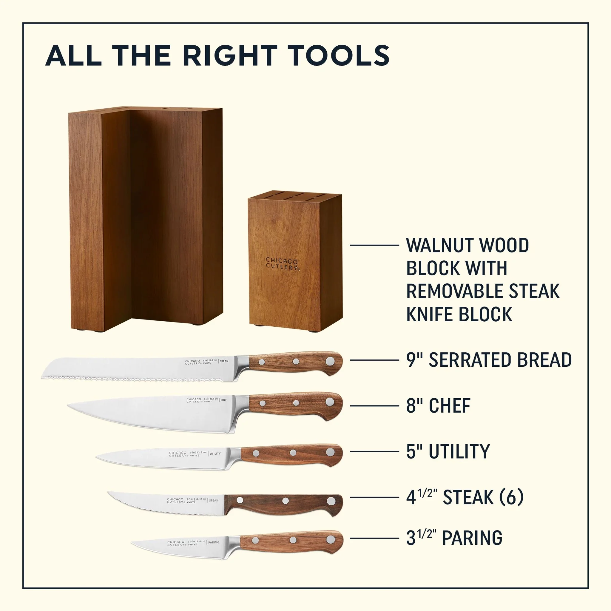 Chicago Cutlery® Racine 12-piece Block Set