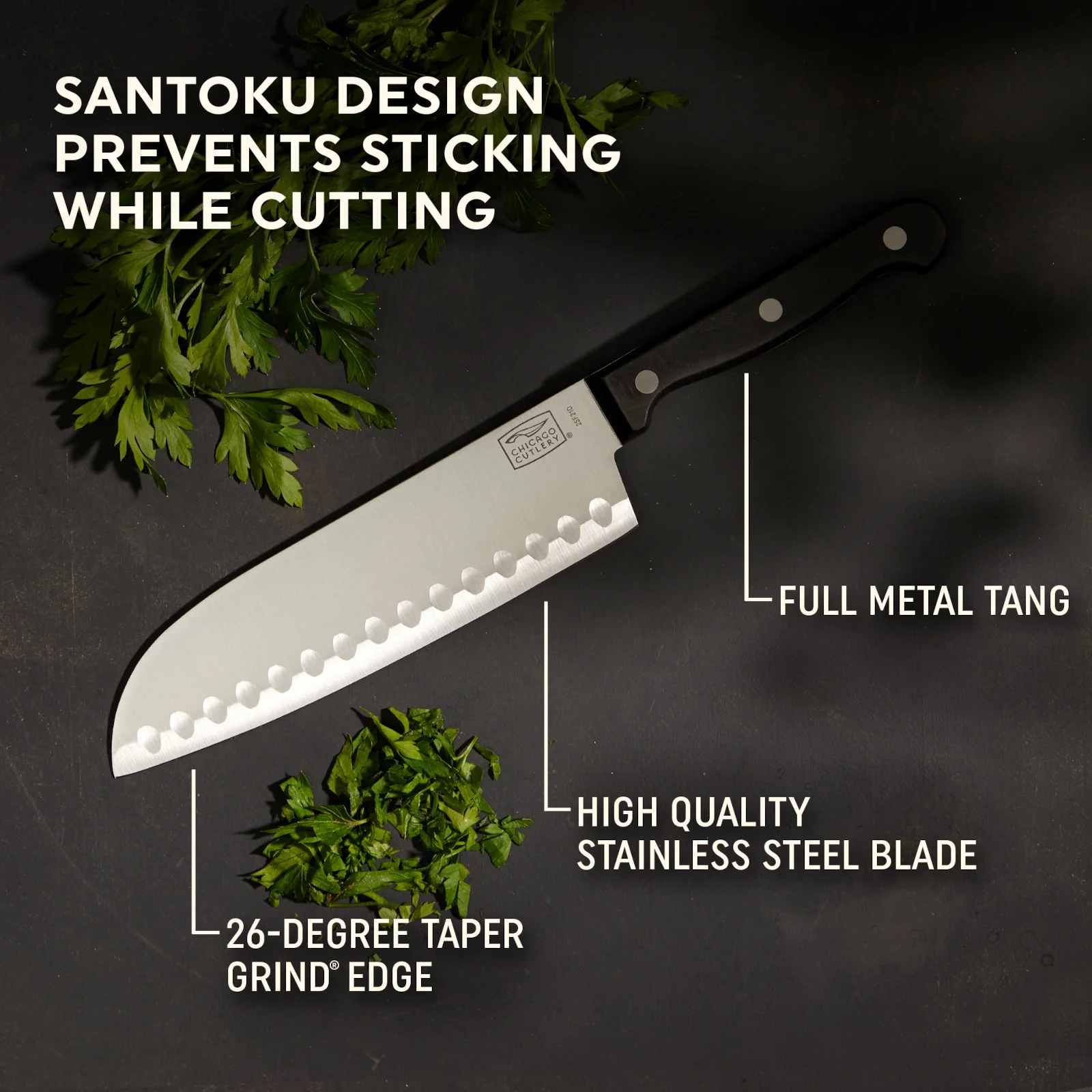 Chicago Cutlery® Essentials™ 2件套三德刀 / Partoku 刀套装