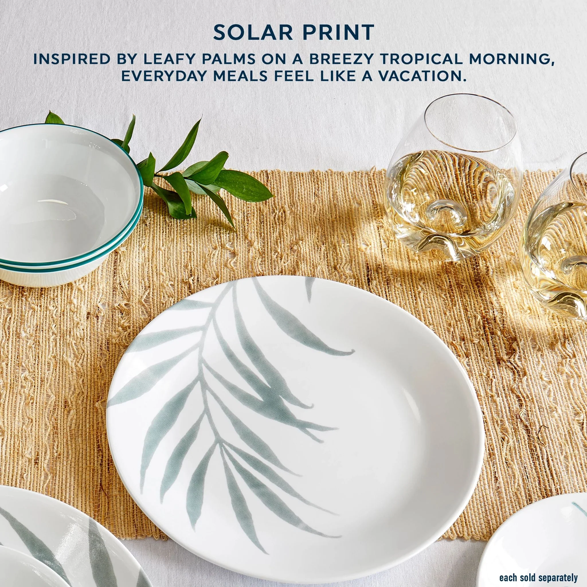 Corelle® Solar Print 8.5" 沙拉盘，独家