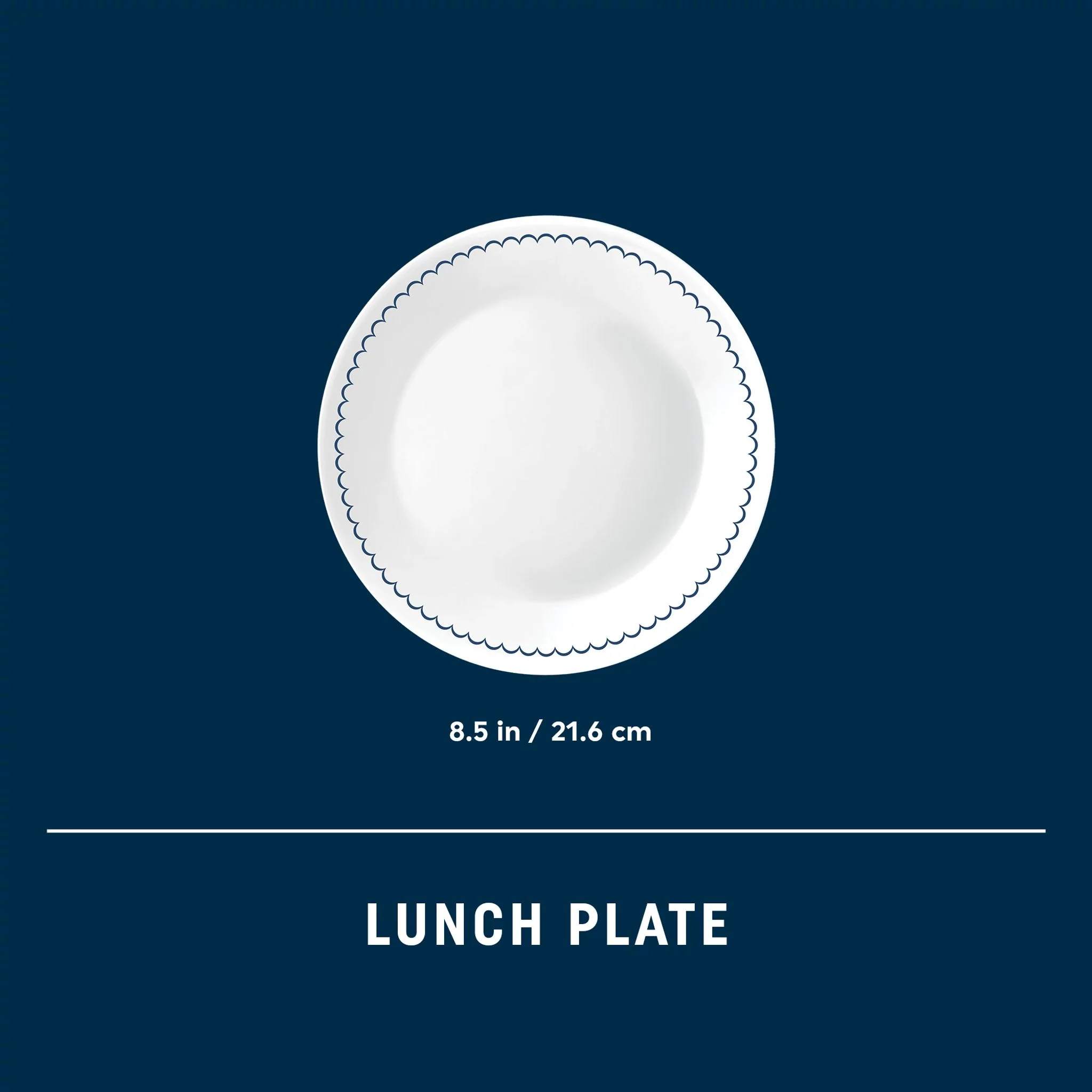 Corelle® Caspian Lace 8.5" Salad Plate