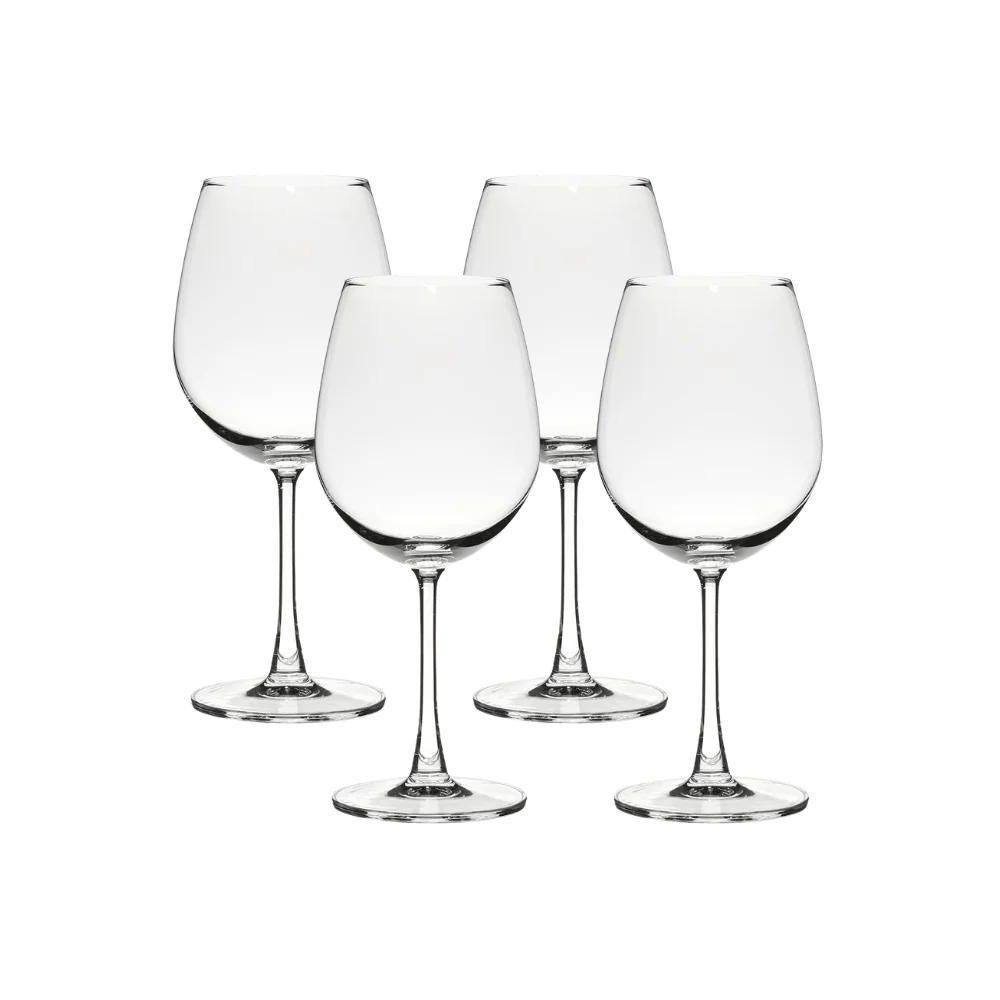 Ocean Glass Matera Red Wine Glasses (4-Pieces), 20-ounce, dishwasher safe