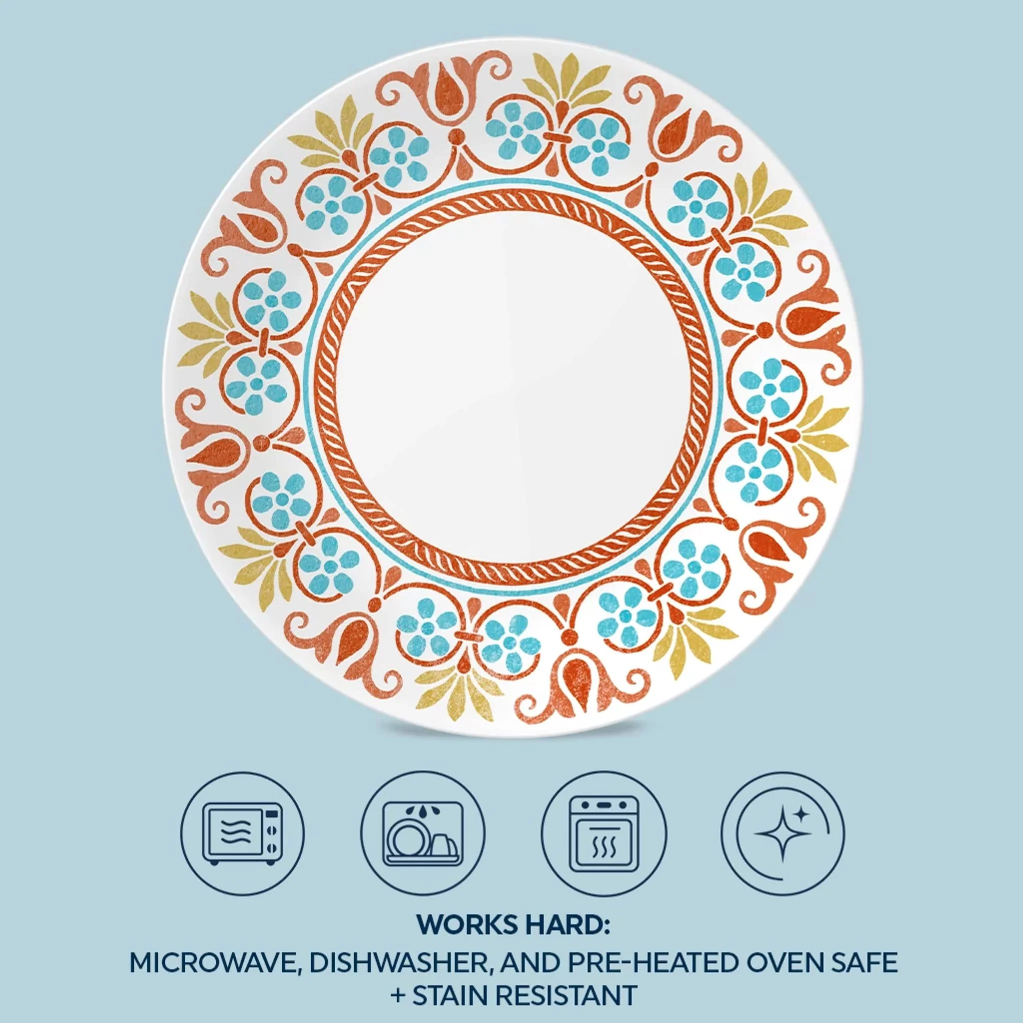 Corelle® Global Collection Terracotta Dreams 10.25" 餐盘