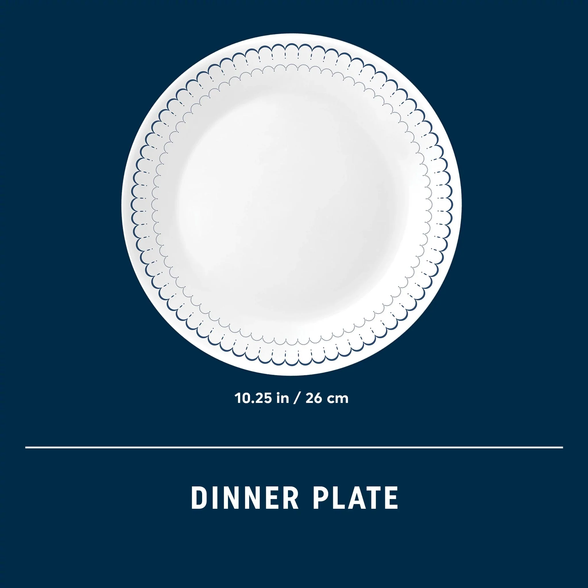 Corelle® Caspian Lace 10.25" 餐盘