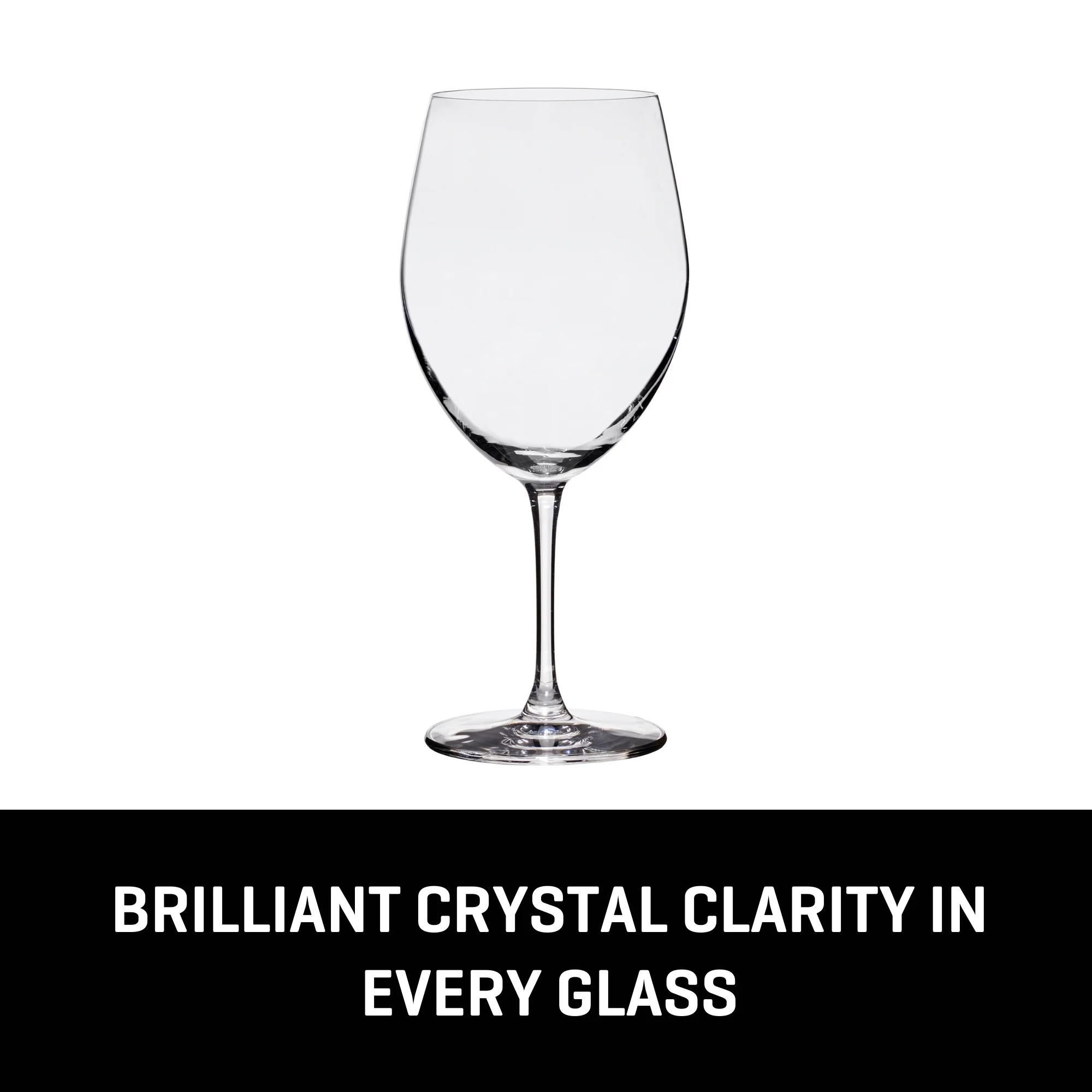 Lucaris Bangkok Bliss Bordeaux Glasses (4-Pieces), 25-ounce, Dishwasher Safe, Lead-free Crystalline