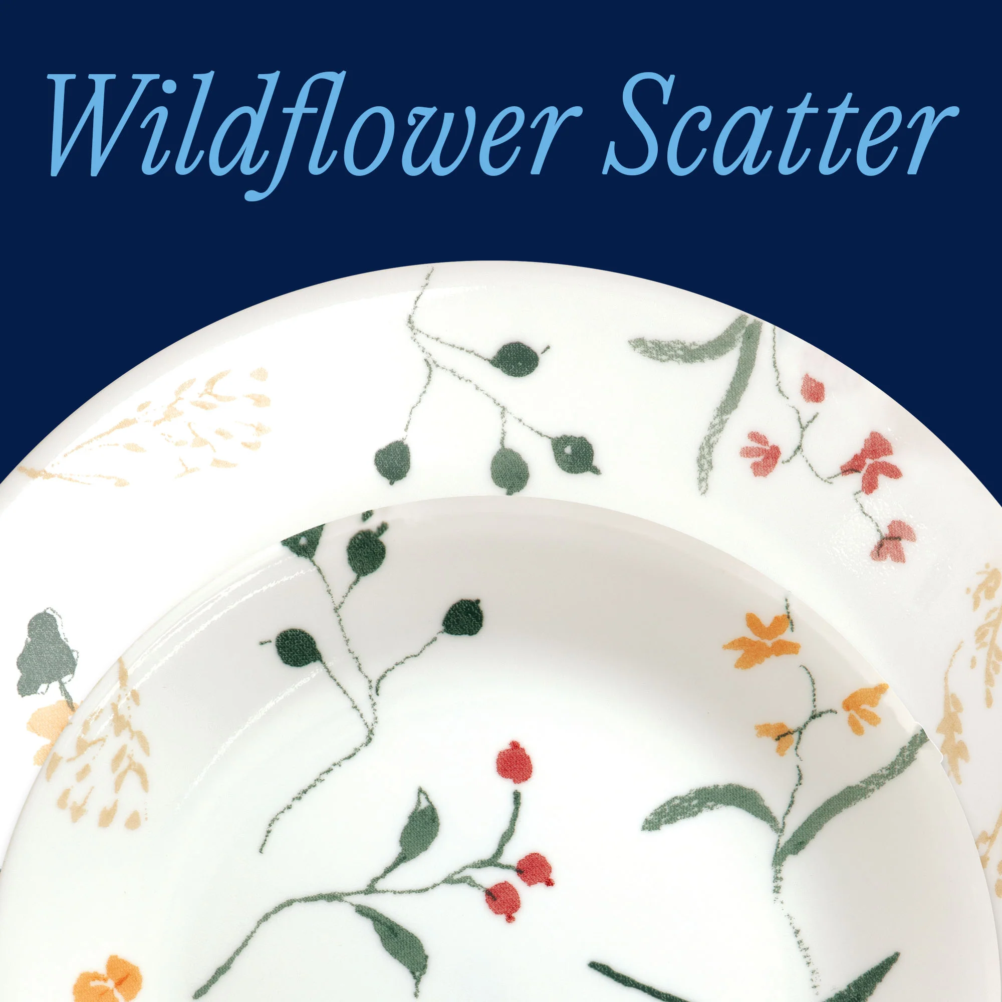 Corelle® Wildflower Scatter 32-piece Dinnerware Set, Service for 8
