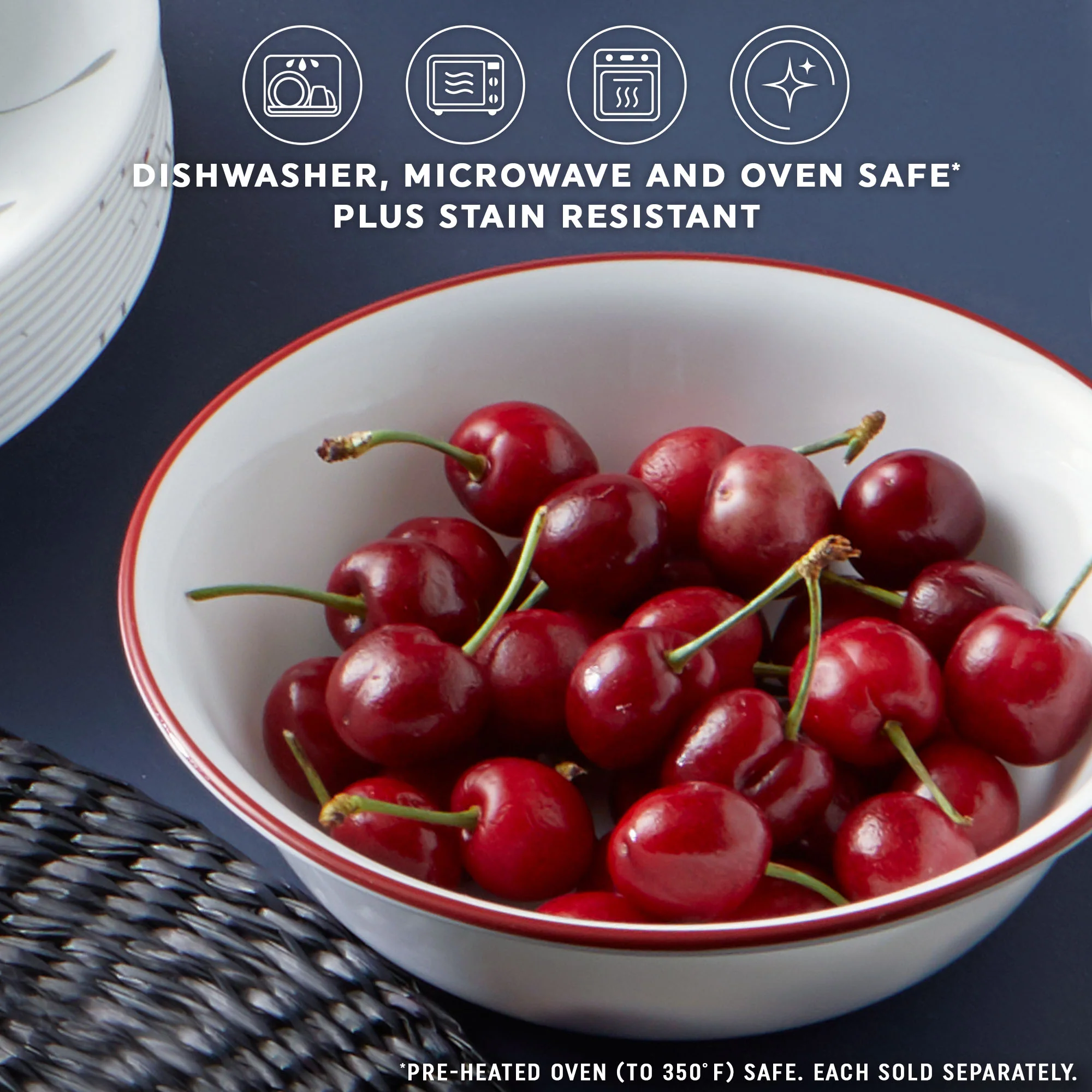 Corelle® Splendor 圆形18盎司碗，6件装