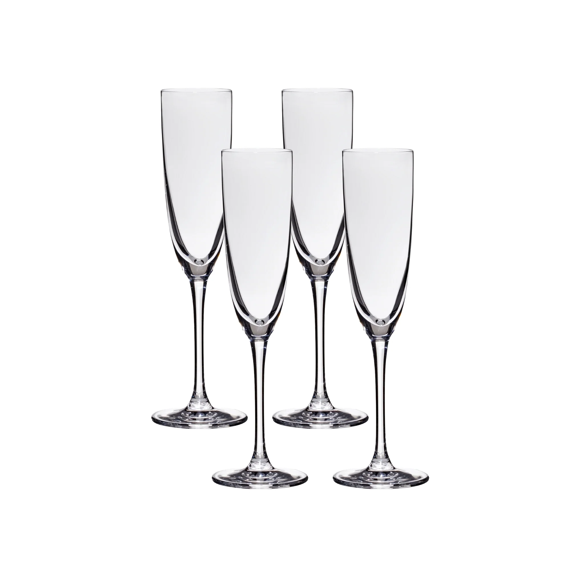 Lucaris Tokyo Temptation Champagne Glasses (4-Pieces), 5-ounce, Dishwasher Safe, Lead-free Crystalline