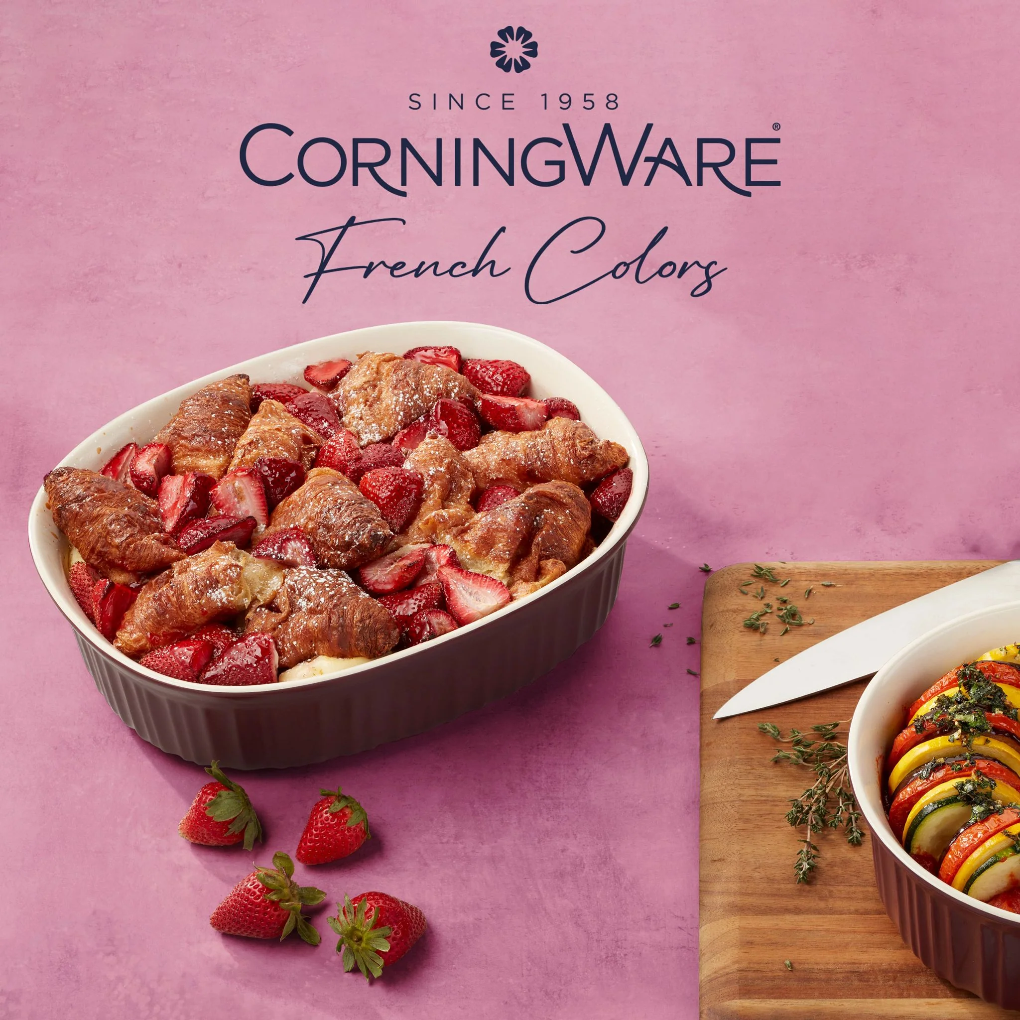 CorningWare® French Colors 6-piece Bakeware Set, Cabernet