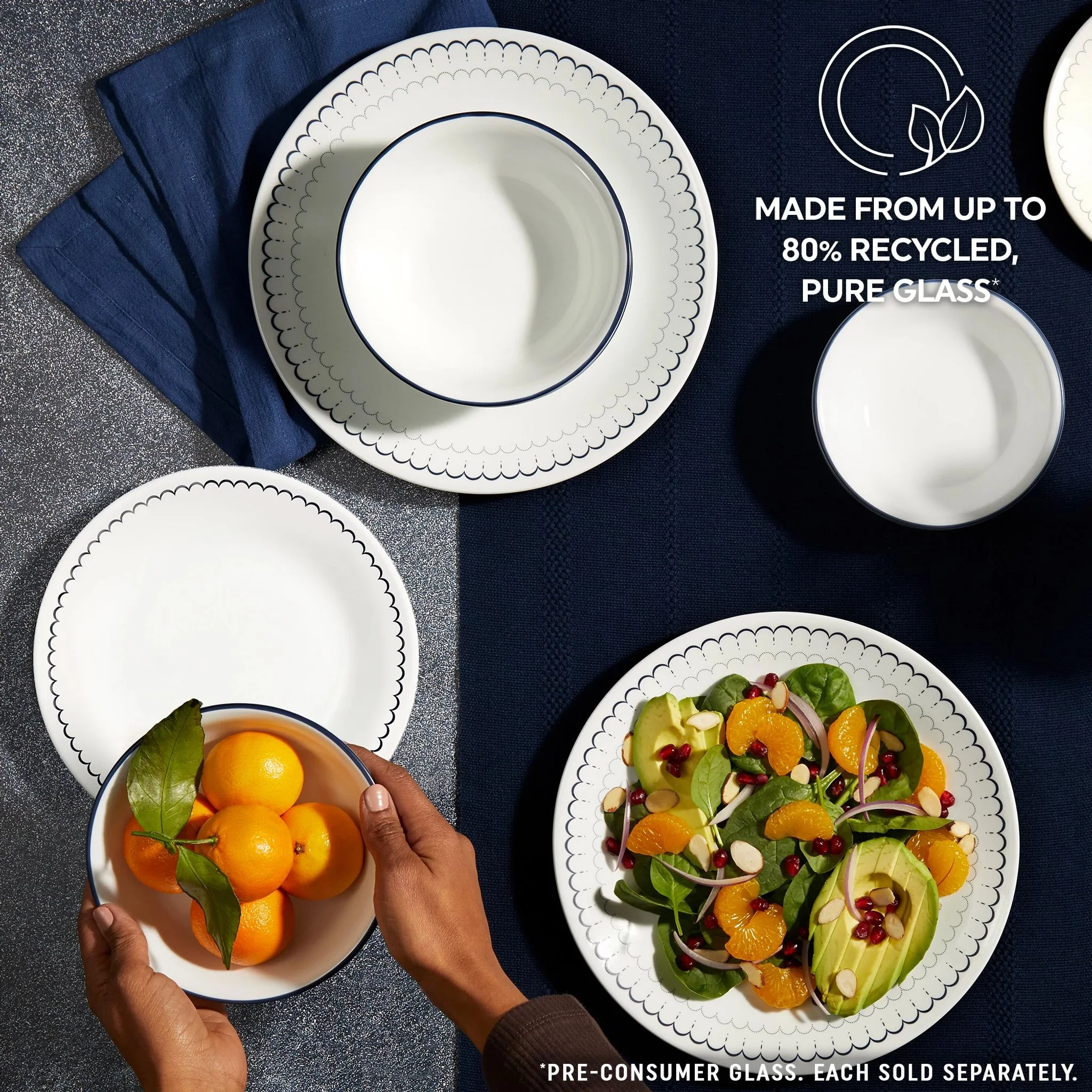 Corelle® Caspian Lace 8.5" Salad Plate