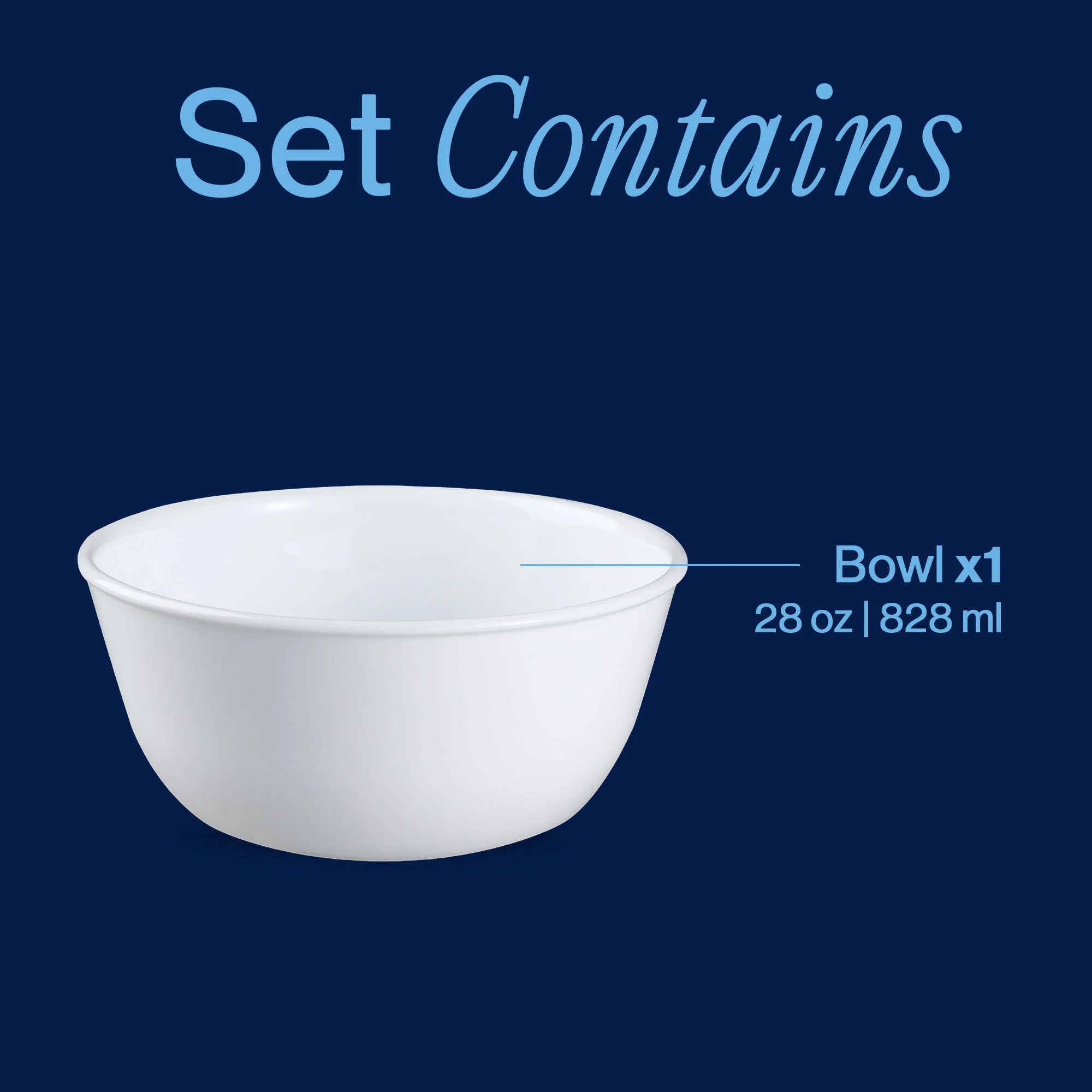 Corelle® Winter Frost White 28-ounce Large Soup Bowl