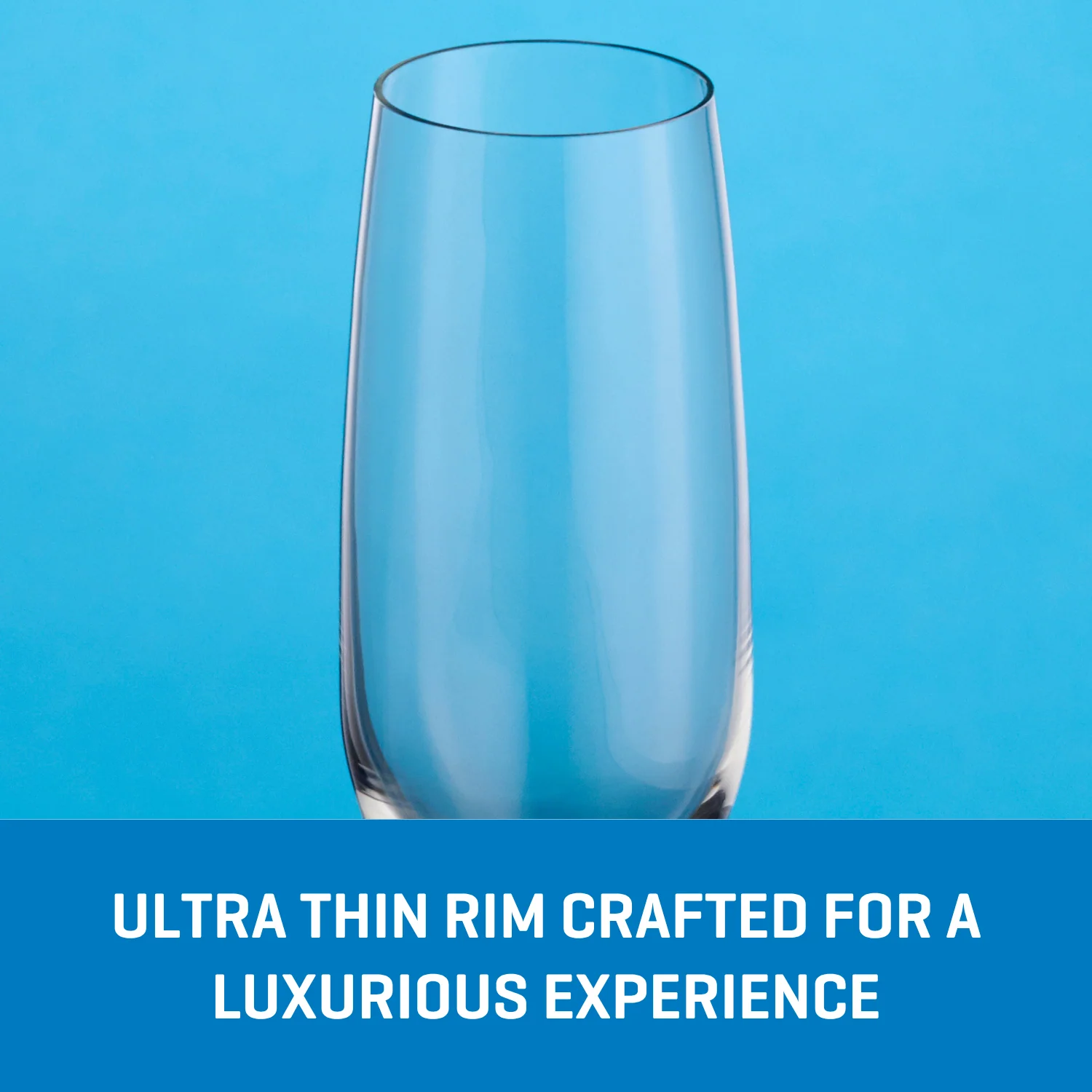 Ocean Glass Matera Champagne Flutes (4-Pieces), 7-ounce, dishwasher safe