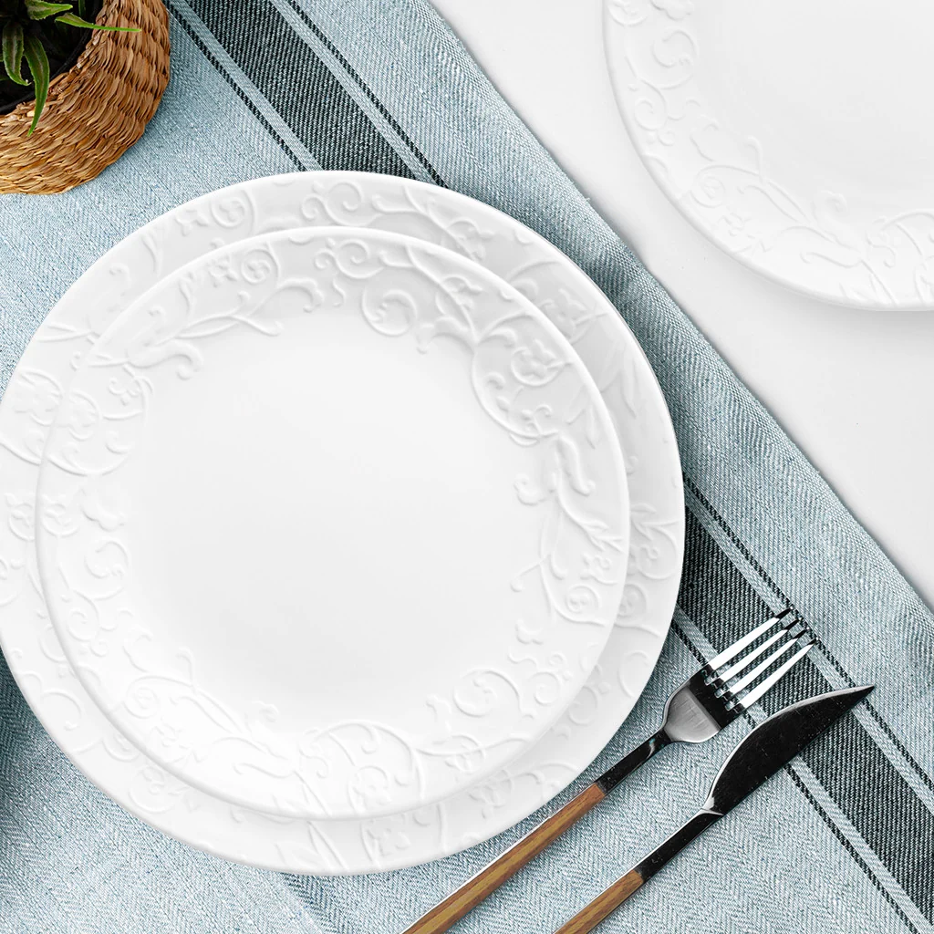 Corelle® Bella Faenza Dinnerware Set – Service for 6 + Serving Bowl