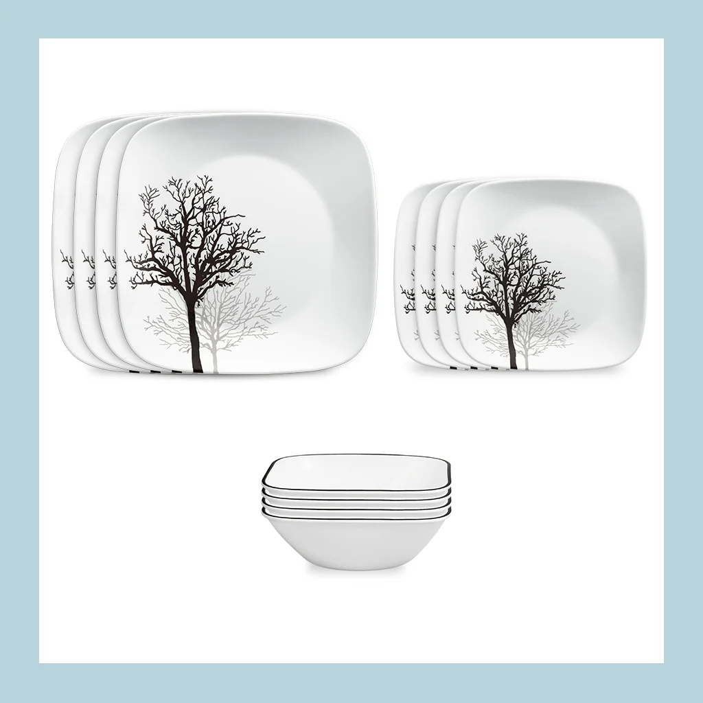 Corelle® Timber Shadows 12-piece Dinnerware Set, Service for 4
