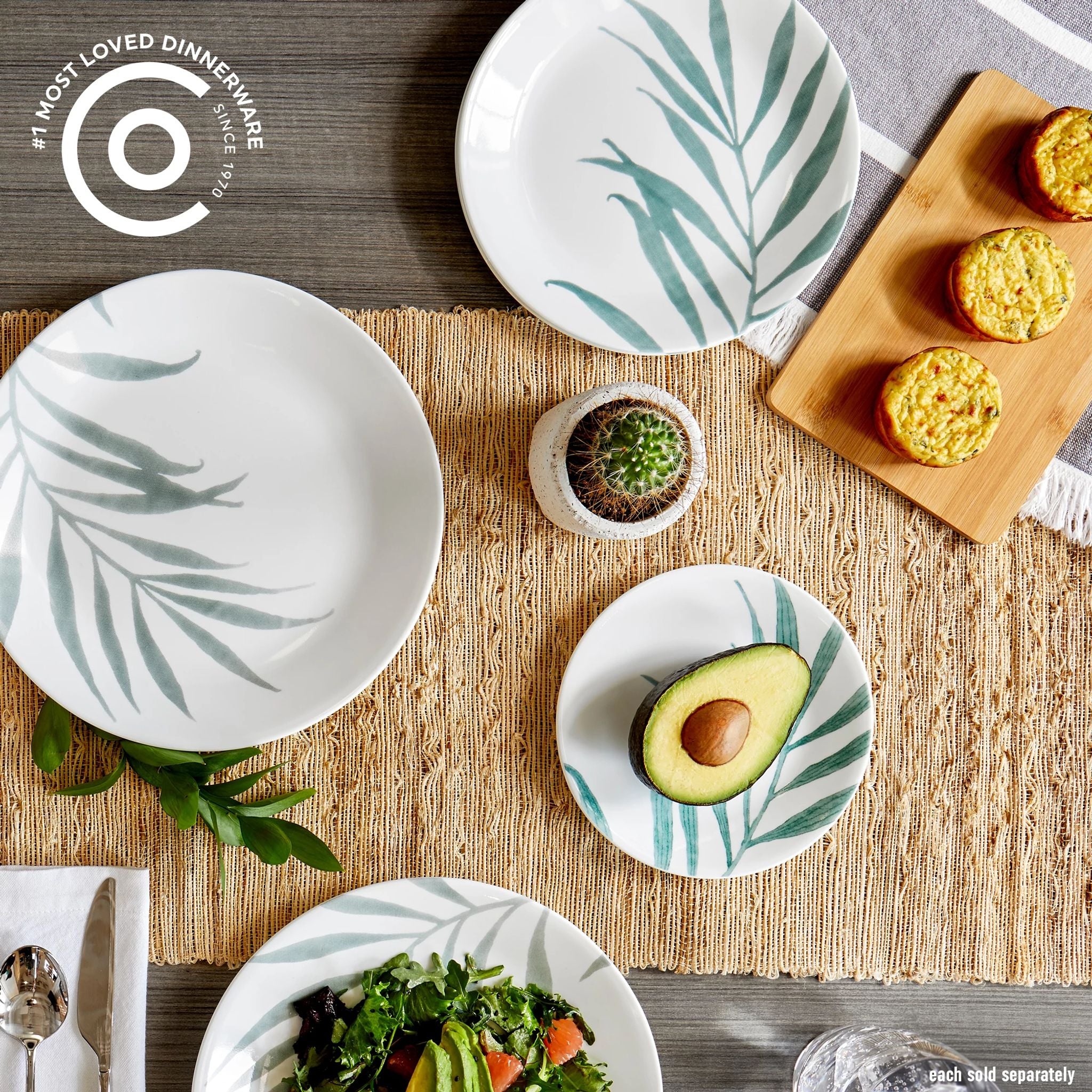 Corelle® Solar Print 6.75" 前菜盘，独家