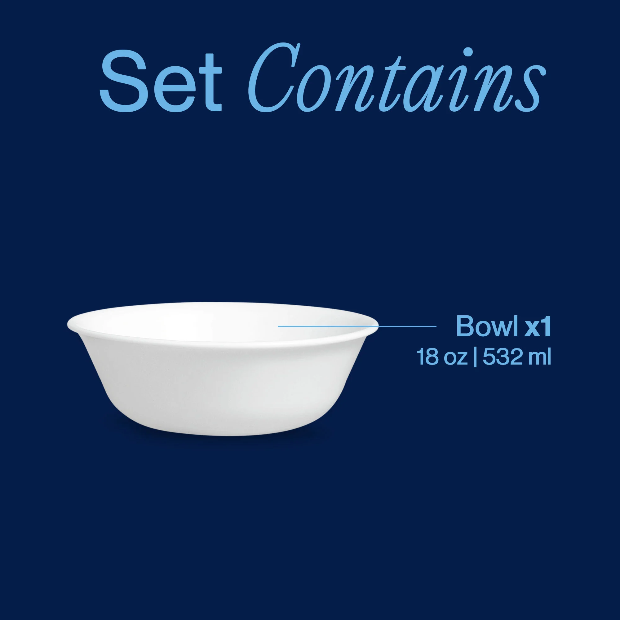 Corelle® Winter Frost White 18-ounce Cereal Bowl