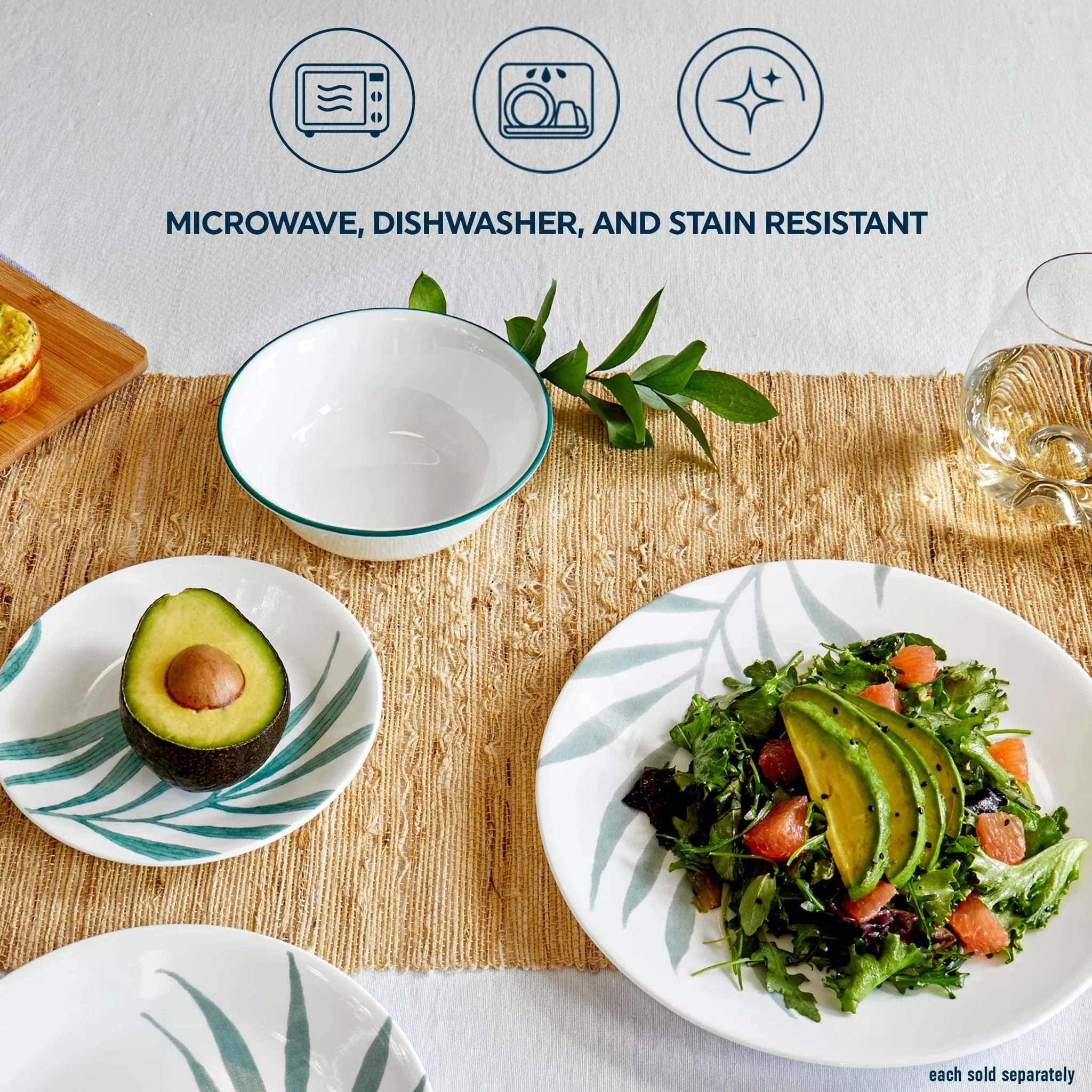 Corelle® Solar Print 10.25" 餐盘，独家