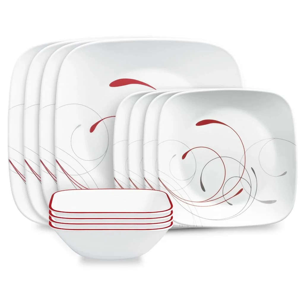 Corelle® Square Splendor 12-piece Dinnerware Set, Service for 4